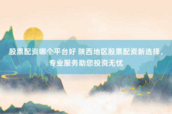 股票配资哪个平台好 陕西地区股票配资新选择，专业服务助您投资无忧